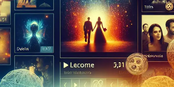 A modern digital interface showcasing diverse adult film genres with passionate couples and inviting lighting.<a href=